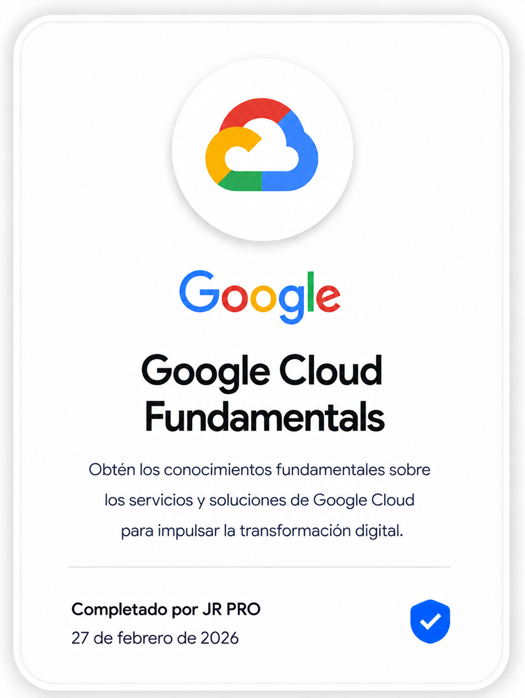 Google Cloud Fundamentals