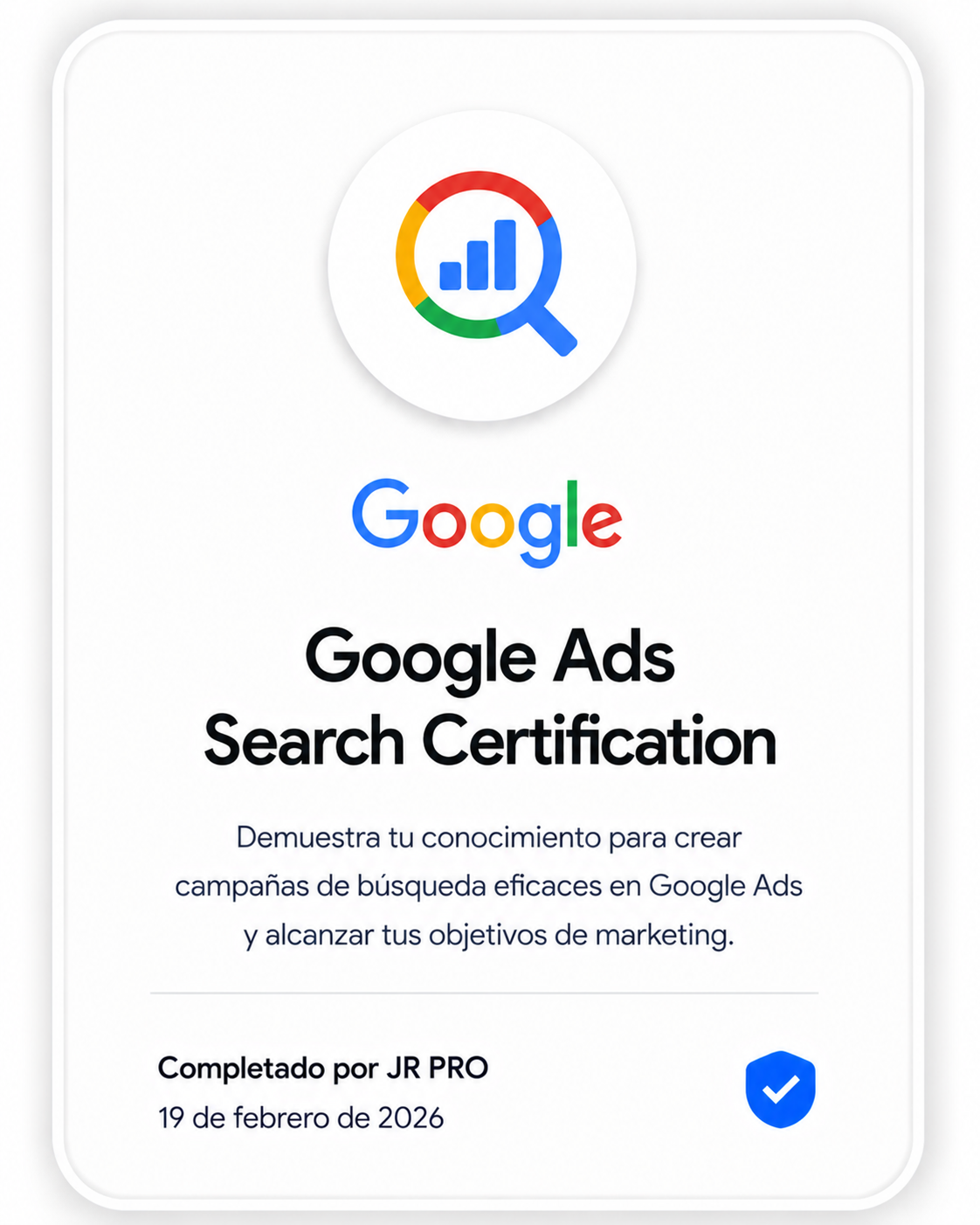 Google Ads Search Certification