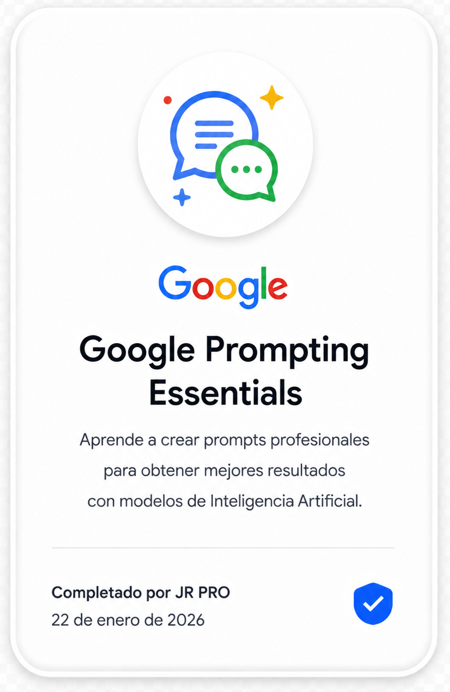 Google Prompting Essentials