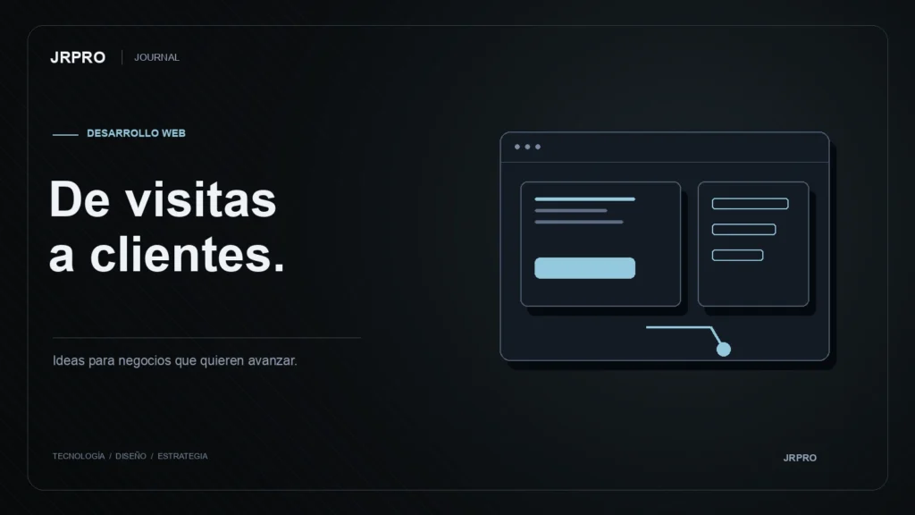 Desarrollo web — ilustración editorial de JRPRO