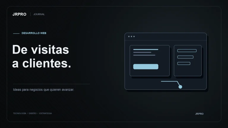 Desarrollo web — ilustración editorial de JRPRO