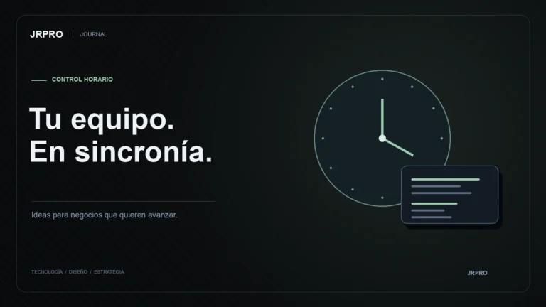 Software empresarial — ilustración editorial de JRPRO