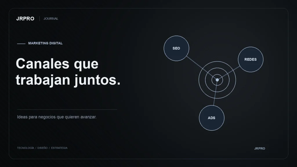 Marketing digital — ilustración editorial de JRPRO