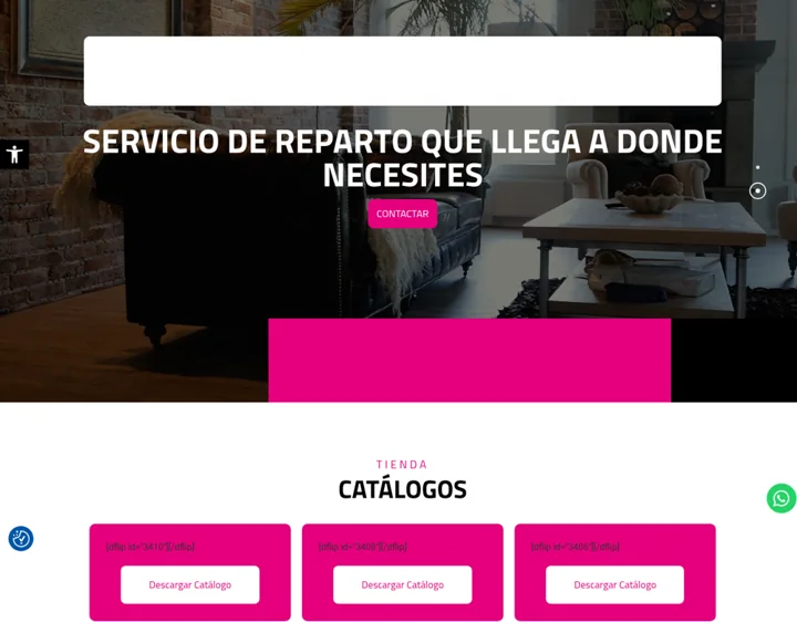 Página de inicio de Muebles Lasy